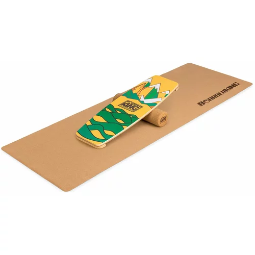 Boarderking Indoorboard Limited Edition Wakeboard, deska za držanje ravnotežja, podložka, valj, les/pluta