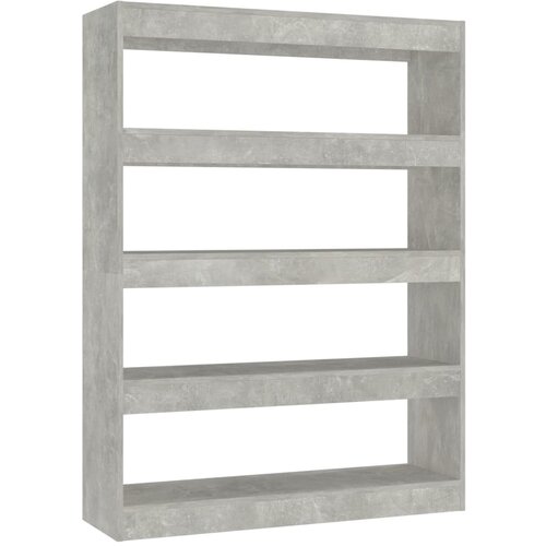 Maison Chic Knjižna omara - Knjižni regal betonsko siva 100x30x135 cm, (21723365) Slike