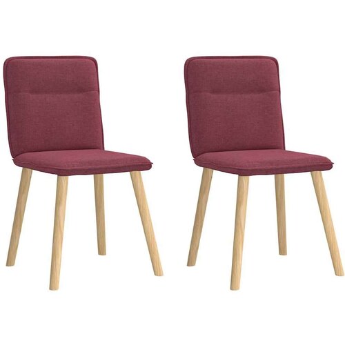 vidaXL Blagovaonske stolice 2 kom crvena boja vina od tkanine Cijene