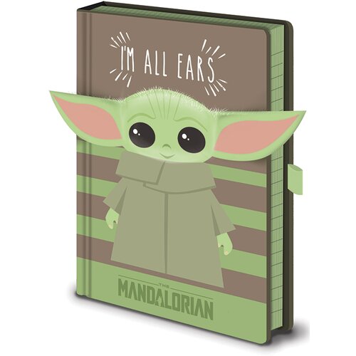 Pyramid International Pyramid STAR WARS: THE MANDALORIAN (I&amp;#039;M ALL EARS GREEN) NOVELTY NOTEBOOK beležka Slike