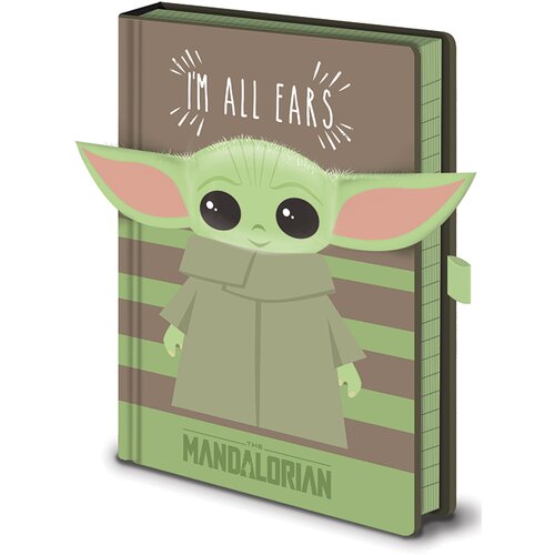 Pyramid International STAR WARS: THE MANDALORIAN (I&amp;#039;M ALL EARS GREEN) NOVELTY NOTEBOOK Slike