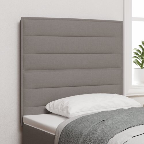  LED vzglavje z linijskim dizajnom Taupe 100 cm Tkanina, (22080246) Slike