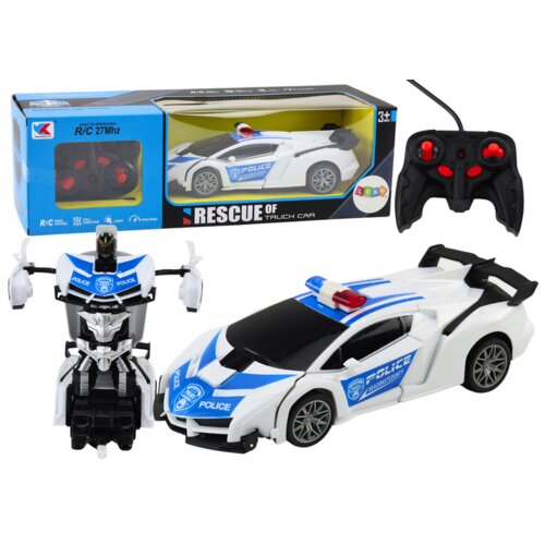  R/C policijski automobil 2u1 robotski automobil sa zvukovima i svjetlima Slike