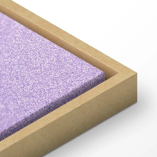  Slika - Heather Mist - Delicate Gradient Comprising Various Shades of Violet 120x80 U prirodnom drvenom okviru Slike