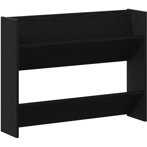  Ormar za cipele Crni hrast 82 x 18 x 60 cm Konstruirano drvo Slike
