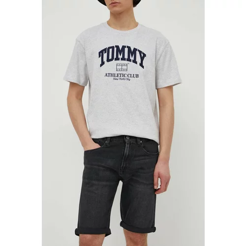 Tommy Jeans Jeans kratke hlače moške, črna barva, DM0DM18784