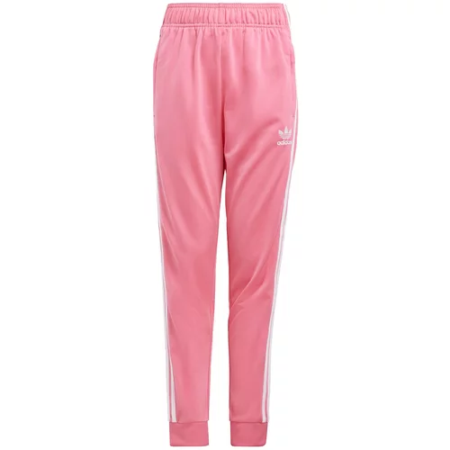 Adidas Hlače 'Adicolor' roza / bijela