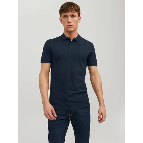 Jack & Jones Polo majica Basic 12136516 Mornarsko modra Slim Fit