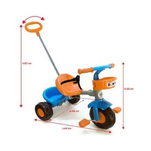 Olimp Sport Tricikl Boni sa ručkom oranž 393871 Cene
