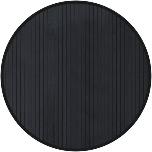  Okrugli tepih crni 60 cm bambus Slike