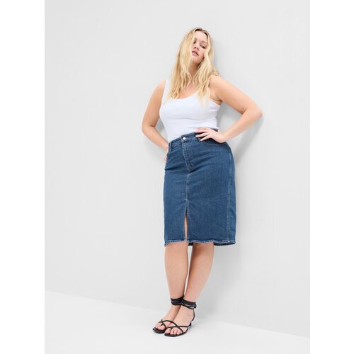 GAP Denim Midi Skirt - Women Cene