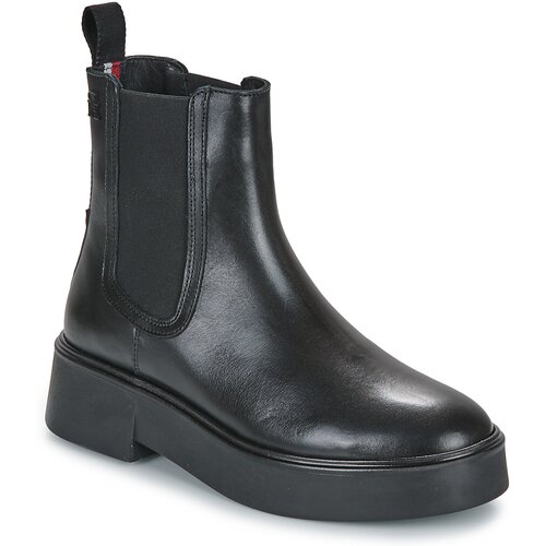 Tommy Hilfiger MINIMAL LEATHER CHELSEA LOGOTAPE Crna Slike