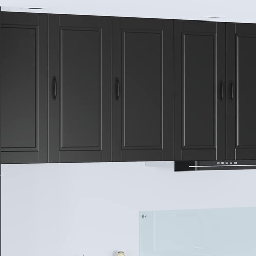  Ormar za Zid PORTO Crna 40 x 31 x 80 cm Konstruirano drvo Cene