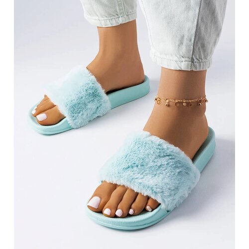 Gemre Blue flip-flops with fur Raffaele Cijene
