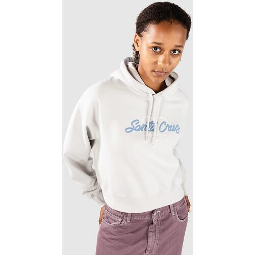Santa Cruz Love Script Front Pulover s kapuco mist Cene