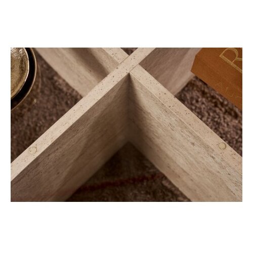 Hanah home Klub sto Aeris, 75x35x75 cm, Bež Slike