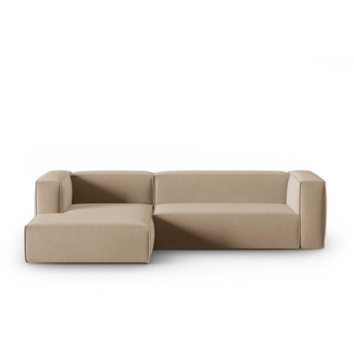 Cosmopolitan Design Svjetlo smeđa bar&amp;scaron;unasti kutna garnitura Mackay &amp;ndash; Slike