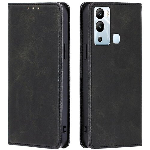 INORCO Za Infinix Hot 12i 4G PU usnje+TPU telefonska torbica s telečjo teksturo, magnetno zapiranje, pokrov stojala za denarnico, (22036528) Slike