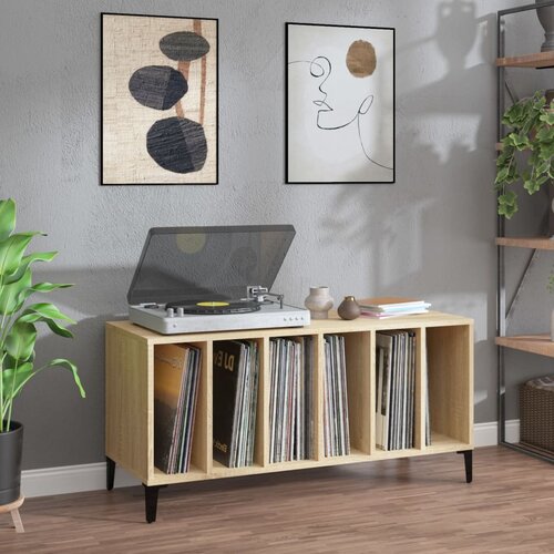 VidaXL Ormarić za ploče boja hrasta 100x38x48 cm od konstruiranog drva Slike
