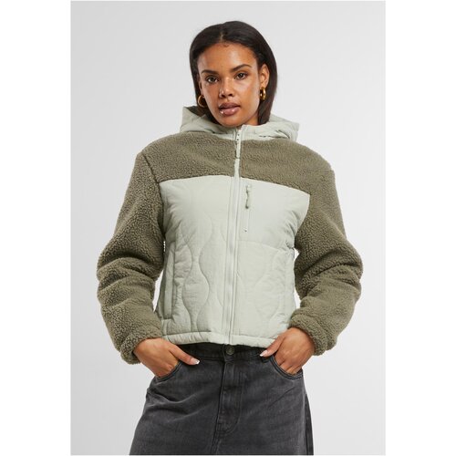 Urban Classics Women&amp;#039;s jacket Sherpa Crinkle Nylon Mix light green/stone green Slike