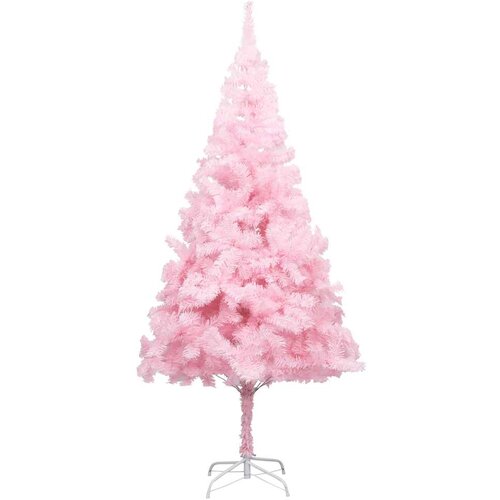  Umjetno osvijetljeno božićno drvce s kuglicama rozo 210 cm PVC Slike