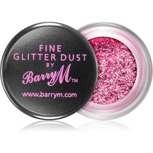 Barry M Fine Glitter Dust ble&amp;scaron;čeča senčila za oči odtenek Crimson Pink 10 g Slike