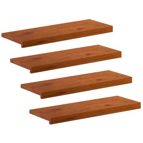  Stepenica 4 kom. 80 x 25 x 2 cm Smeđa Čvrsto Hrastovo Drvo - Smeđa 80 x 25 x 2 cm 4 Cijene