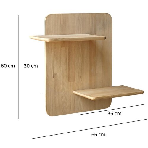 Kalune Design zidna polica matilda - oak oak wall shelf Slike