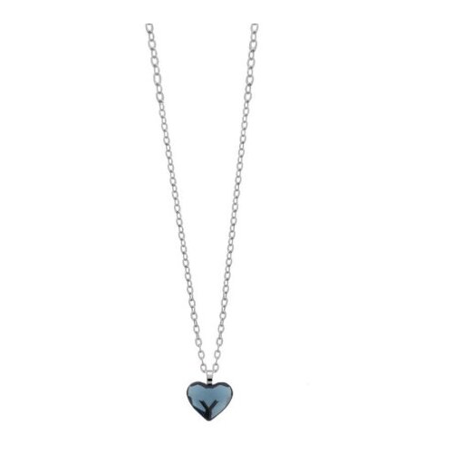 Victoria Cruz cuore denim blue lančić sa swarovski kristalom ( a3089-18hg ) Cene