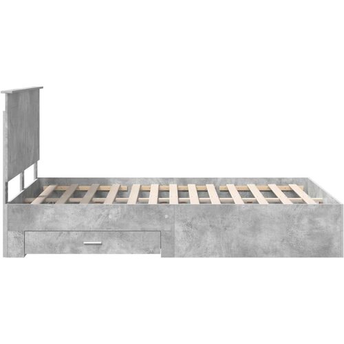  Okvir za krevet s uzglavljem Betonski sivi 140 x 190 cm Slike