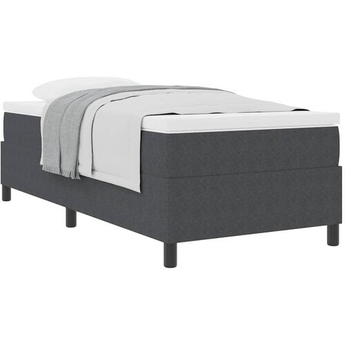 Krevet s opruga kutije Tamno siva i bijela 80 x 200 cm Slike