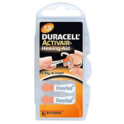  Baterije Za Slu&amp;scaron;ne Aparate Duracell, Tip 13, 6 Kos Slike
