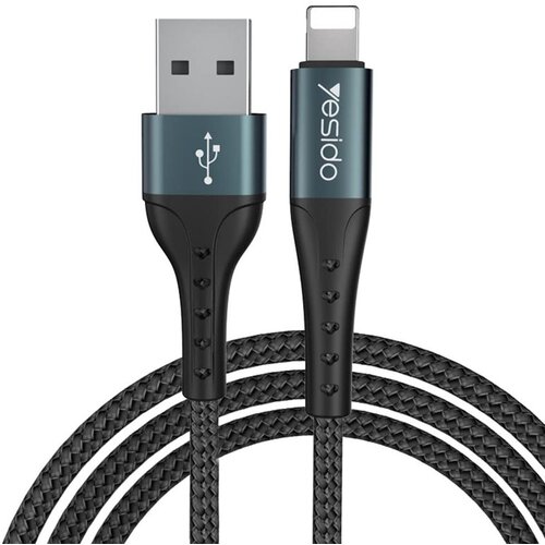 Yesido - Podatkovni kabel (CA-62) - USB na Lightning, 2,4 A, 1,2 m - crni Cene
