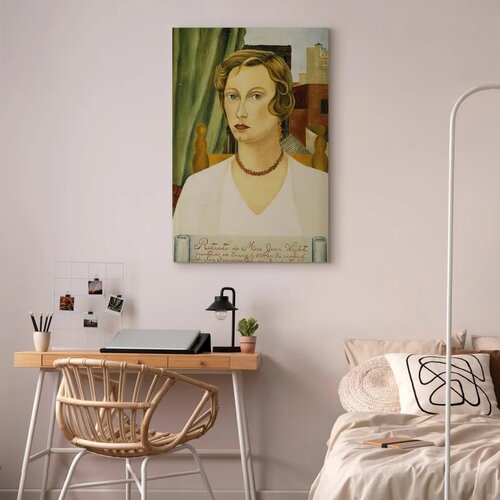  Slika - Frida Kahlo &amp;ndash; Portrait of Mrs. Jean Wight 60x90 Na talijanskom platnu Slike