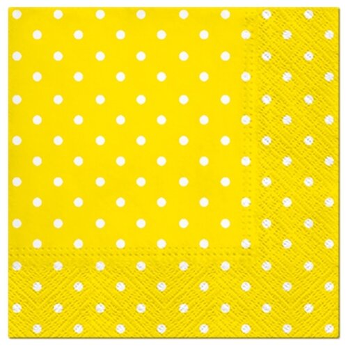 Salvete za dekupaž cocktail yellow dots - 1 kom Cene