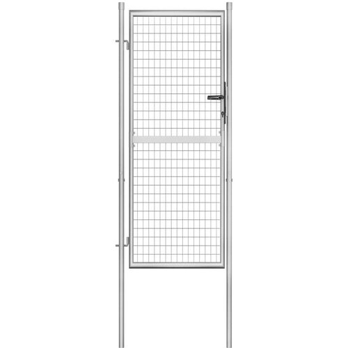 vidaXL vrtna vrata od pocinčanog čelika 105 x 250 cm srebrna Cijene
