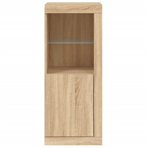  Komoda s LED svjetlima boja hrasta sonome 41x37x100 cm Slike