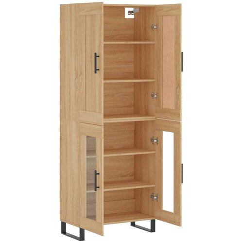  Visoka komoda hrasta sonome 69,5x34x180cm od konstruiranog drva Slike