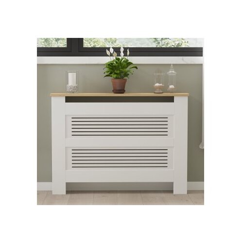 Hanah home Termora - Sapphire Oak, White Sapphire OakWhite Radiator Cabinet Cene