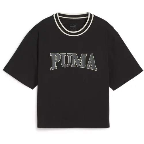 Puma Funkcionalna majica 'Squad' temno siva / črna / bela