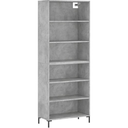 Maison Chic Visoka Komoda - Predalnik betonsko siva 69,5x32,5x180 cm inženirski les, (21720959) Cene