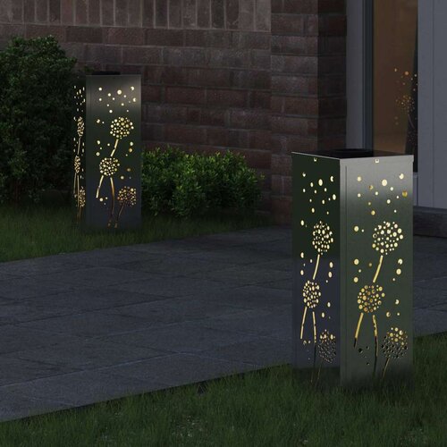  Solarna LED svjetlost za stazu 2 pcs Galvanizirano Slike
