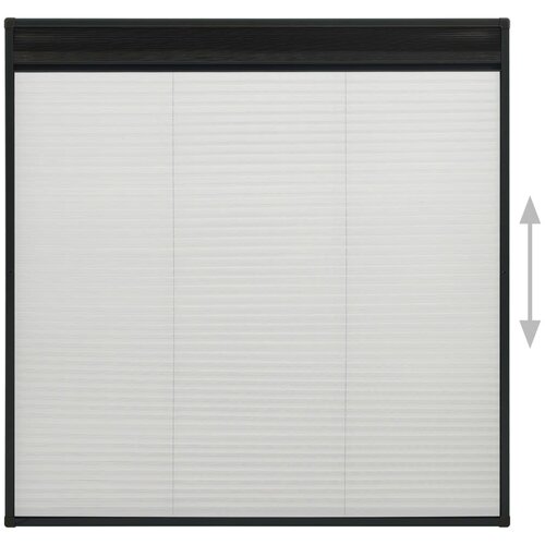  Zaslon protiv insekata za prozore antracit 120x120 cm aluminij Slike