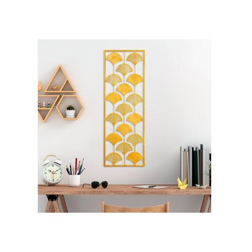 WALLXPERT Zidna dekoracija Ventilator 2, 32 x 90 cm, Zlatne boje Cene