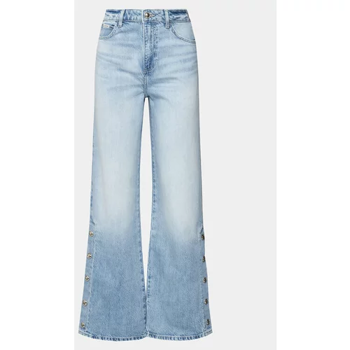 Guess Jeans hlače W4GA98 D5BO0 Modra Palazzo Fit