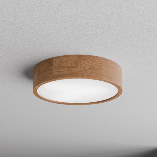  Kupatilsko stropno svetlo CLEO, 3xE27/24W/230V, IP54, prečnik 37,5 cm, hrast Slike