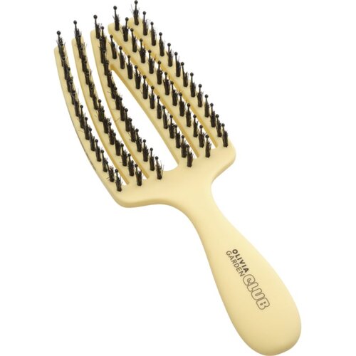Olivia Garden Club The Nomad Detangling&amp;amp;Shine Fingerbrush​ ravna krtača za lase Yellow 1 kos Slike
