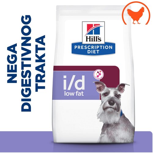 Hill’s prescription Diet i/d Low Fat Digestive Care Hrana za Pse sa Piletinom 12 kg Slike