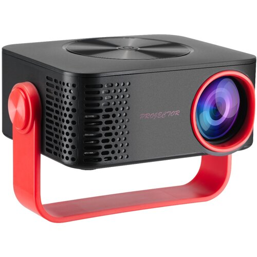 INF Prenosni domači projektor M60 1080P HD (EU standard + 16 držav) Black/Red, (5000130010) Slike