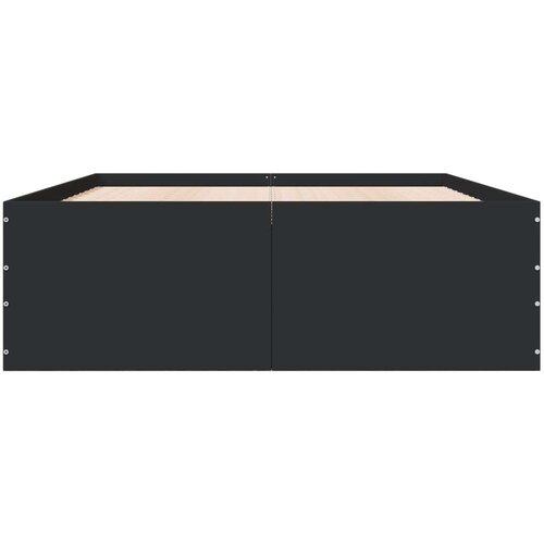  Okvir za krevet crni 120x190 cm konstruirano drvo Slike